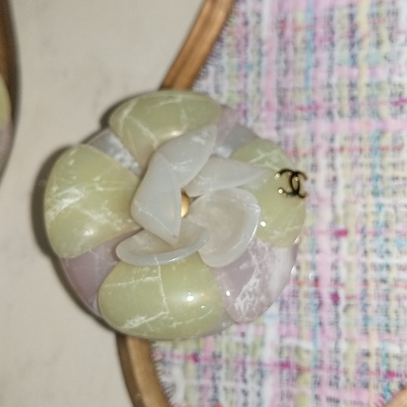 Chanel Clear Multicolor Jelly Camellia Sandals - Picture 3 of 6